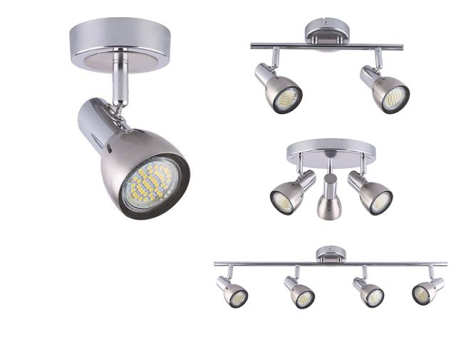 LED Ceiling Light rotatable,4 Way GU10 Modern Ceiling Spotlight for Kitchen, Living Room,  - GU10 LED Light Bulbs Compatible AS-2004