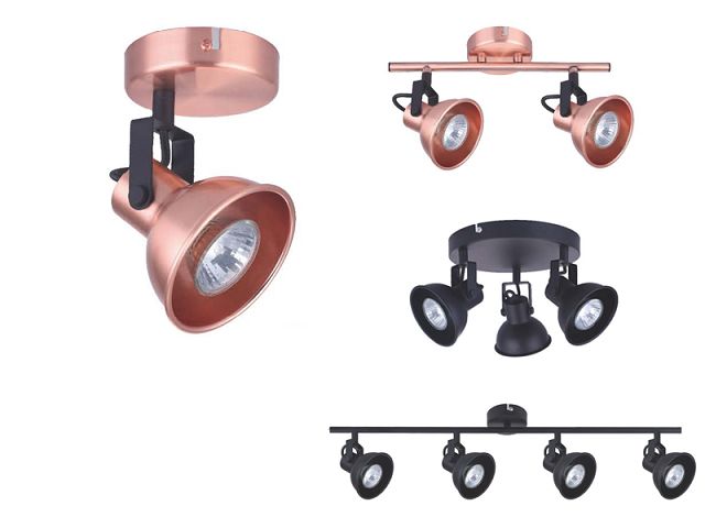 Vintage Style Decorative Warm Light GU10 Double Lightings Metal Without Buld Spotlight LED AS-2013