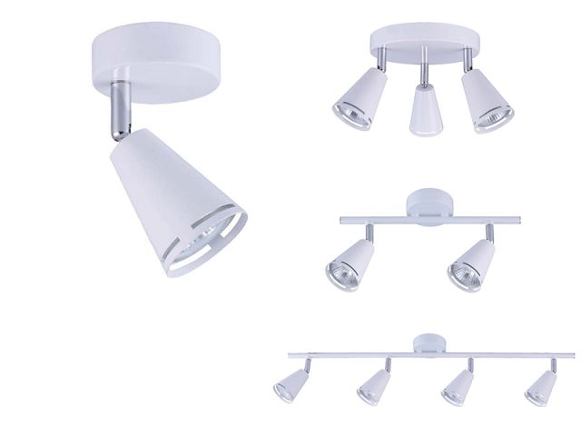 LED ceiling light rotatable I spotlight for kitchen, living room & bedroom I ceiling lamp I spot I metal AS-2017