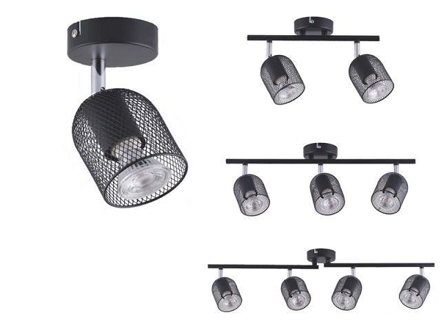 Vintage Style Decorative Warm Light Double Lightings Metal Without Buld Spotlight LED AS-2019