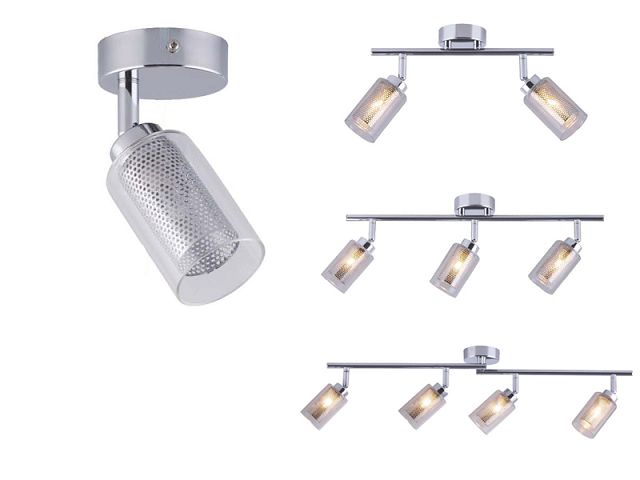 Modern chrome G9 iron spotlights with glass tube wall mounted adjustable led ceiling spot light AS-2023