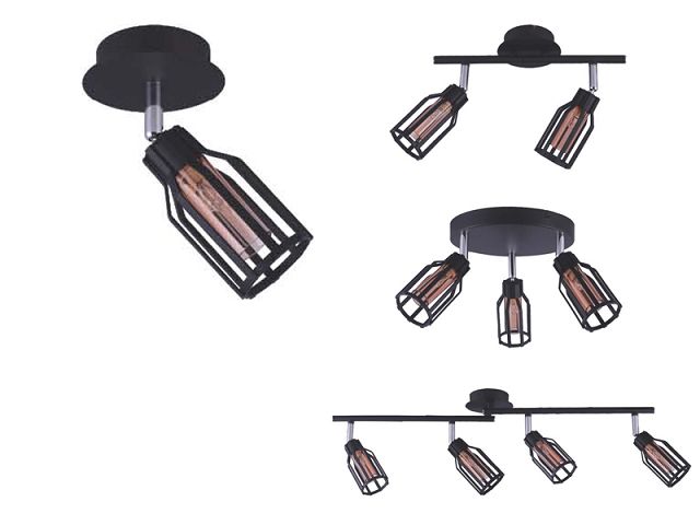 Indoor Matt Black Metal Ceiling Light Led Decorative Spot Light for Home Office Showroom Shopping Mall AS-2026