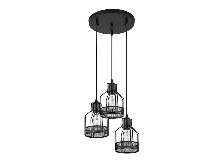 3-Light Vintage Wire Metal Cage Pendant Lights Industrial Rustic Farmhouse Hanging Light AP-5003
