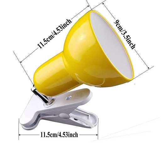 Clip On Lamp & Reading Spotlight Perfect For The Office, Study & Bedroom