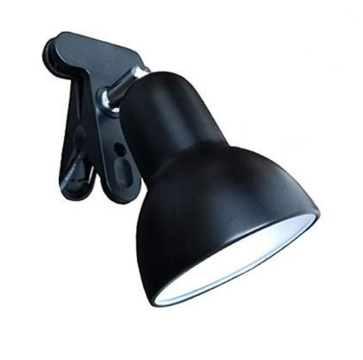 AJ E27 Metal Lampshade Led Desk Lamps Adjustable Clamp Light,Clamp On Desk/Table/Bunk Bed/Cupboard Home Lighting, (Seven Colors )